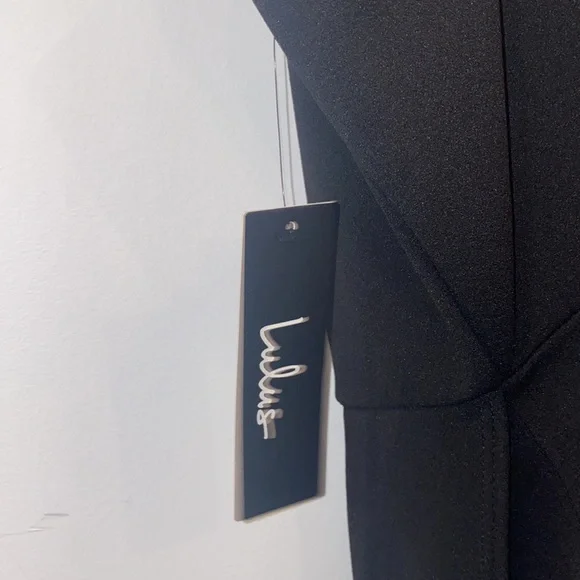 Lulus Black Bodycon Dress, black, size 1X - Picture 7 of 8